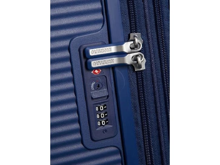 Samsonite Spinner AT SOUNDBOX-55/20 TSA bag, EXP luggage, dark blue (32G-41-001)