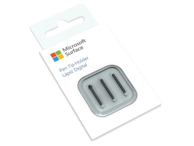 Microsoft Surface Pen Tips V2, Kärki, Musta, Microsoft Surface Pen, 3 kpl, 22 mm, 41,8 mm