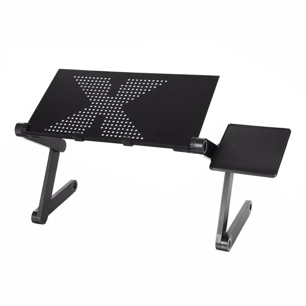Stort Multifunksjonelt Laptopbord med Musebord - Svart