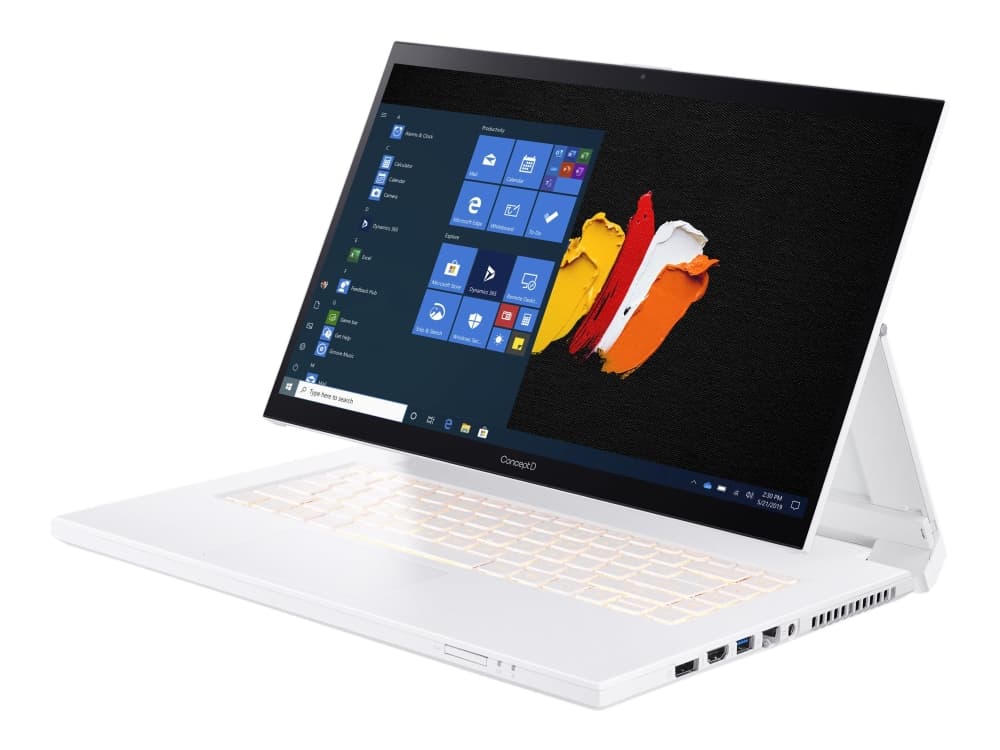 Acer ConceptD 7 Ezel Pro CC715-71P-769H - Skyver - Core i7 10750H / 2.6 GHz - Win 10 Pro 64-bit - 16 GB RAM - 512 GB SSD SED - 15.6" IPS berøringsskj