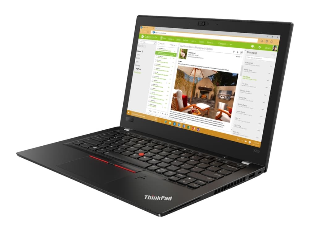 Lenovo ThinkPad X280 20KE - Core i5 8350U / 1.7 GHz - Win 10 Pro 64-bit - 8 GB RAM - 256 GB SSD TCG Opal Encryption 2, NVMe - 12.5" IPS berøringsskje