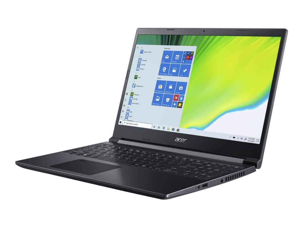 Acer Aspire 7 A715-75G-50FU - Core i5 10300H / 2.5 GHz - Win 10 Home 64-bit - 8 GB RAM - 512 GB SSD QLC - 15.6" IPS 1920 x 1080 (Full HD) - GF GTX 16