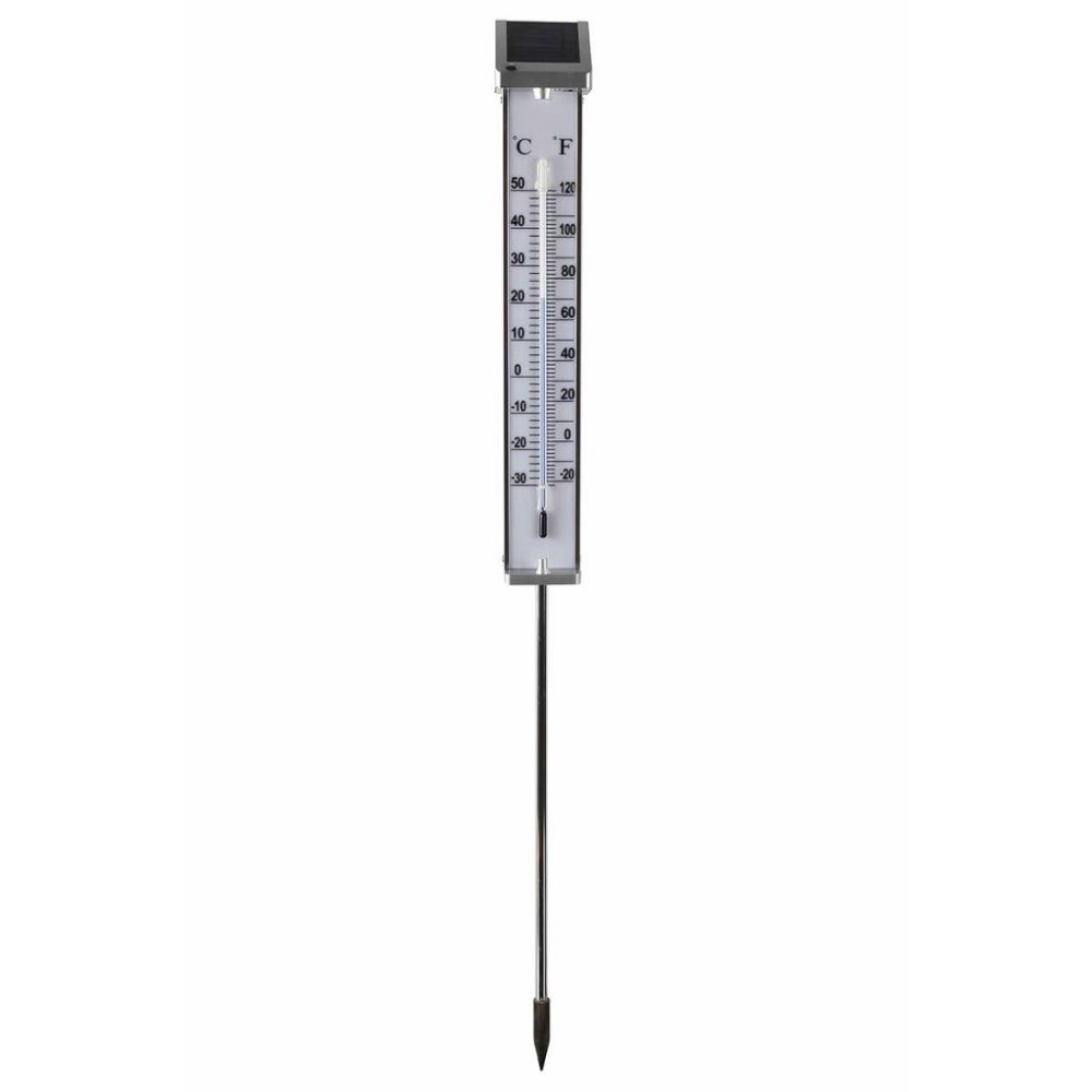 Nature Utomhustermometer soldriven med LED lampa Nature Utomhustermometer soldriven med LED lampa