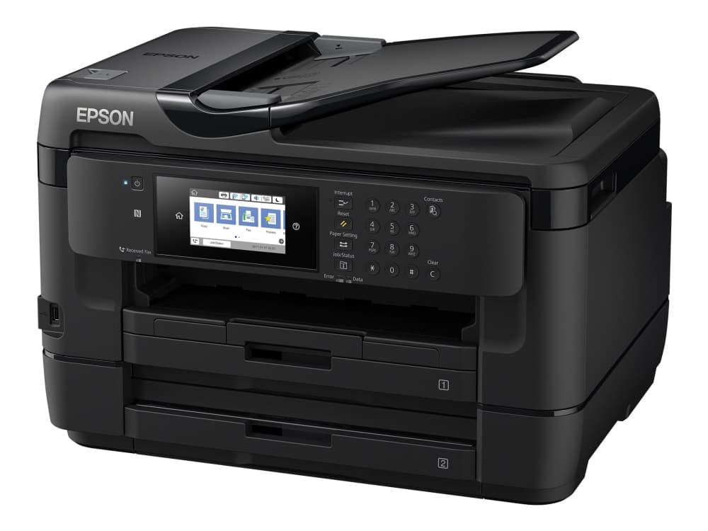 Epson WorkForce WF-7720DTWF - Multifunksjonsskriver - farge - ink-jet - A3 (medie) - opp til 18 spm (trykking) - 500 ark - 33.6 kbps - USB 2.0, LAN,