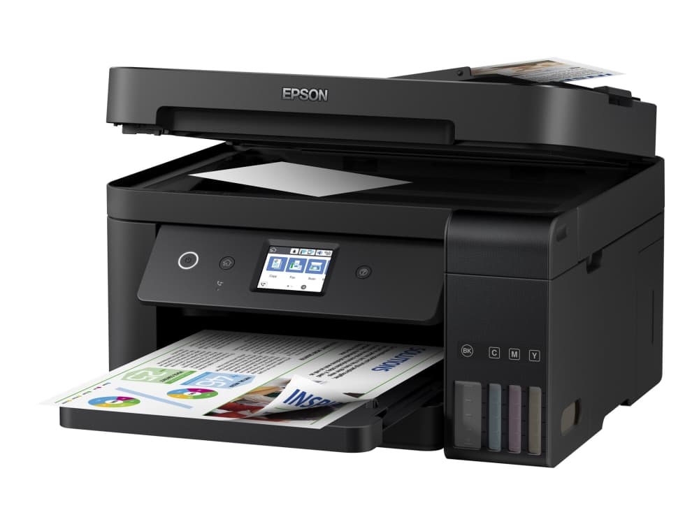 Epson EcoTank ET-4750 - Multifunksjonsskriver - farge - ink-jet - A4/Legal (medie) - opp til 15 spm (trykking) - 250 ark - 33.6 kbps - USB, LAN, Wi-F