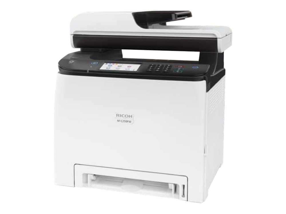 Ricoh M C250FW - Multifunktionsskrivare - färg - laser - Legal (216 x 356 mm) (original) - A4/Legal (media) - upp till 25 sidor/minut (kopiering) - u