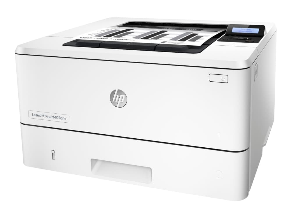 HP LaserJet Pro M402dne - Skrivare - svartvit - Duplex - laser - A4/Legal - 4800 x 600 dpi - upp till 38 sidor/minut - kapacitet: 350 ark - USB 2.0,