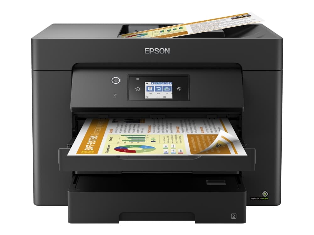 Epson WorkForce WF-7830DTWF - Multifunktionsskrivare - färg - bläckstråle - A3 (297 x 420 mm) (original) - A3 (media) - upp till 25 sidor/minut (utsk