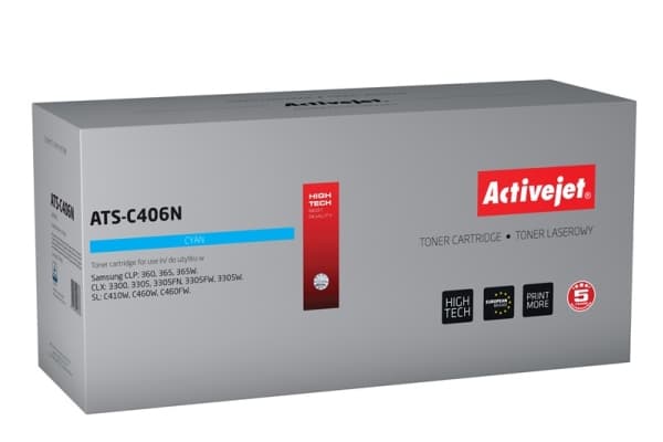 Activejet ATS-C406N, 1000 sidor, Cyan, 1 styck
