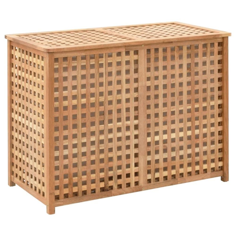 vidaXL Pyykkikori 87 5x46x67 cm pähkinäpuu