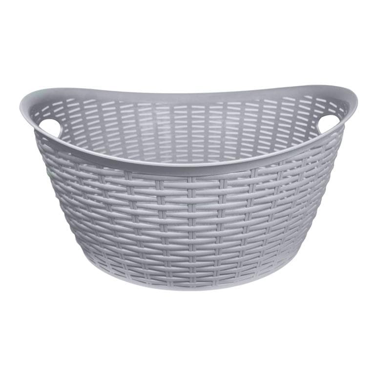 Anika Home Faux Rattan Washing Basket