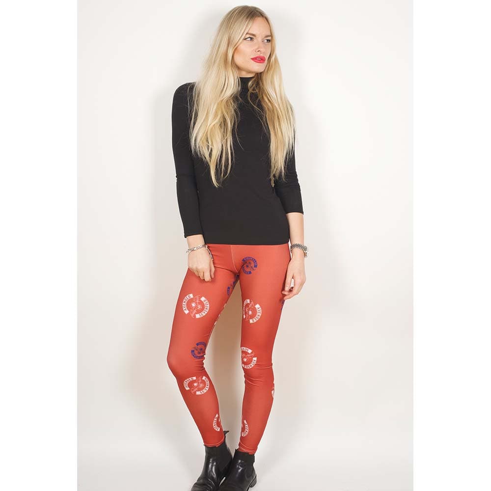 Avenged Sevenfold Ladies Fashion Leggings: Death Bat (Medium to Large)