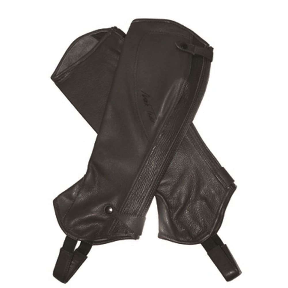 Mark Todd Adults Tall Close Fit Leather Half Chaps