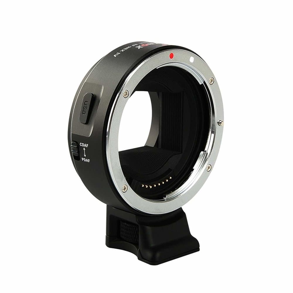 Objektivadapter Canon EF/EF-S objektiv till Sony E-mount kamera