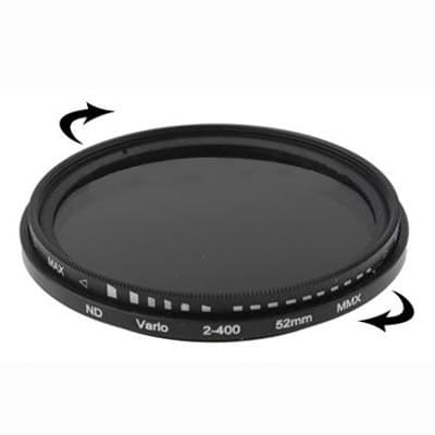52 mm ND-Filter Gråfilter variabelt mellan 2-400