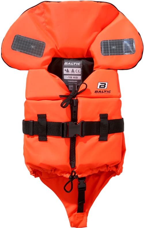 Räddningsväst Split Front 3-15kg, Orange, Baltic