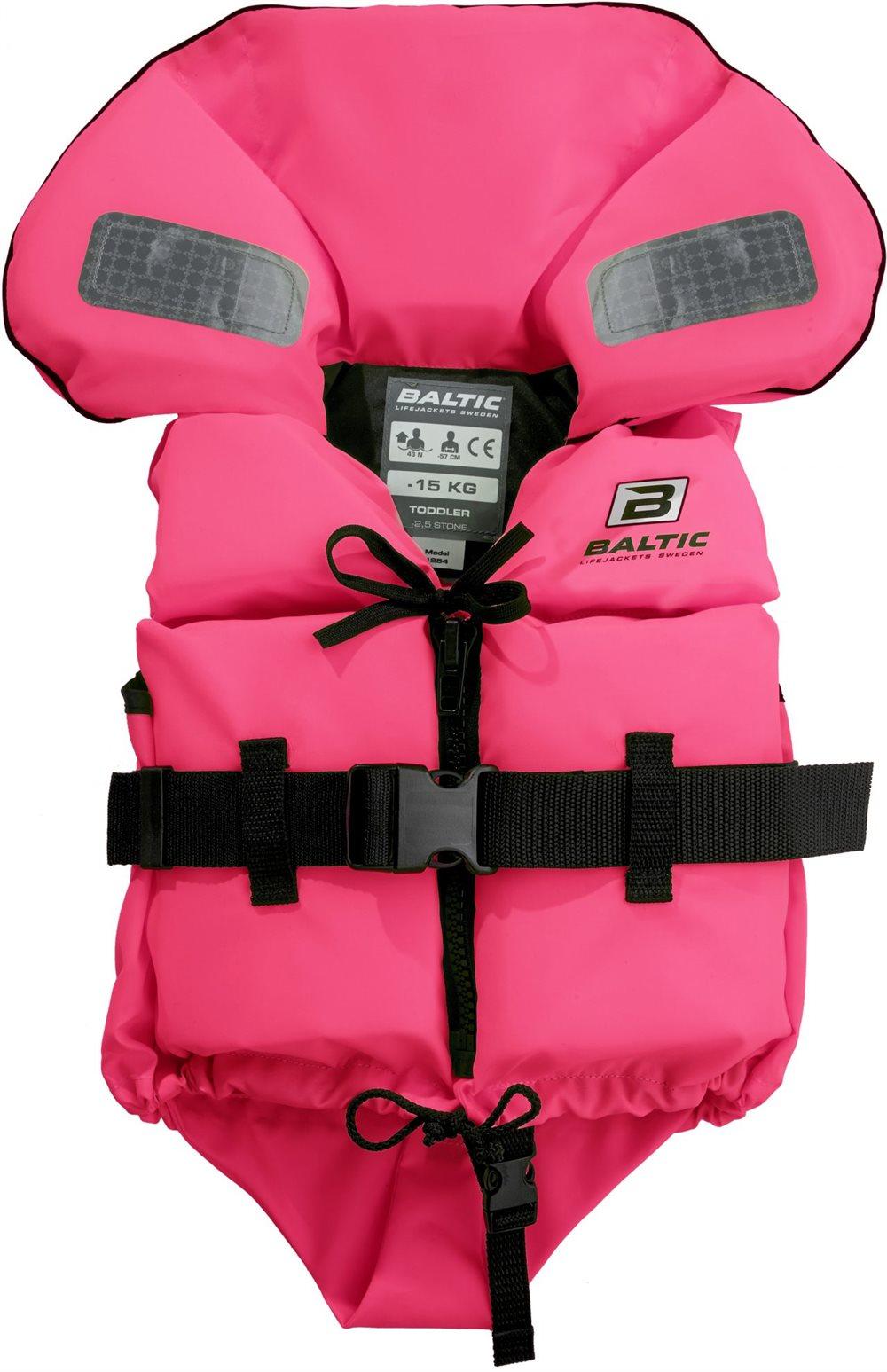 Räddningsväst Split Front 3-15kg, Rosa, Baltic