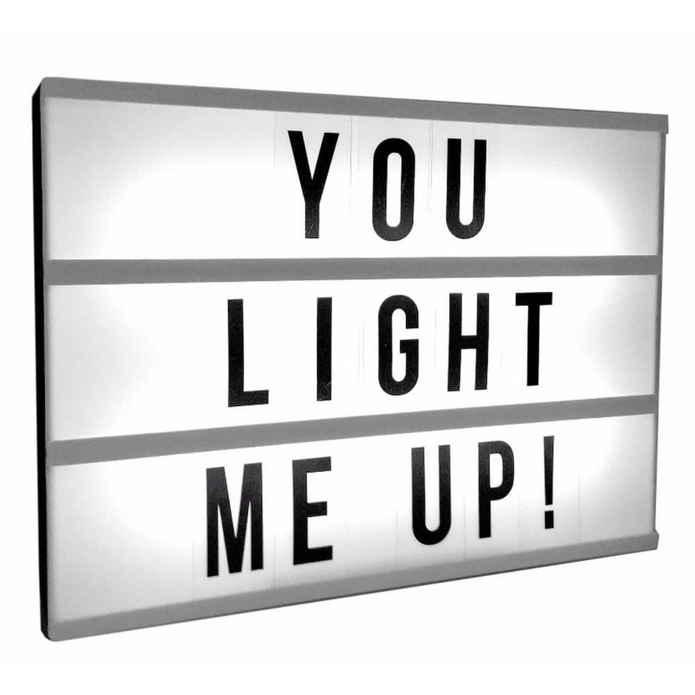 Light-Up Message Box With Slide-On Letters