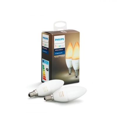 Philips Hue - White ambiance Tvåpack E14