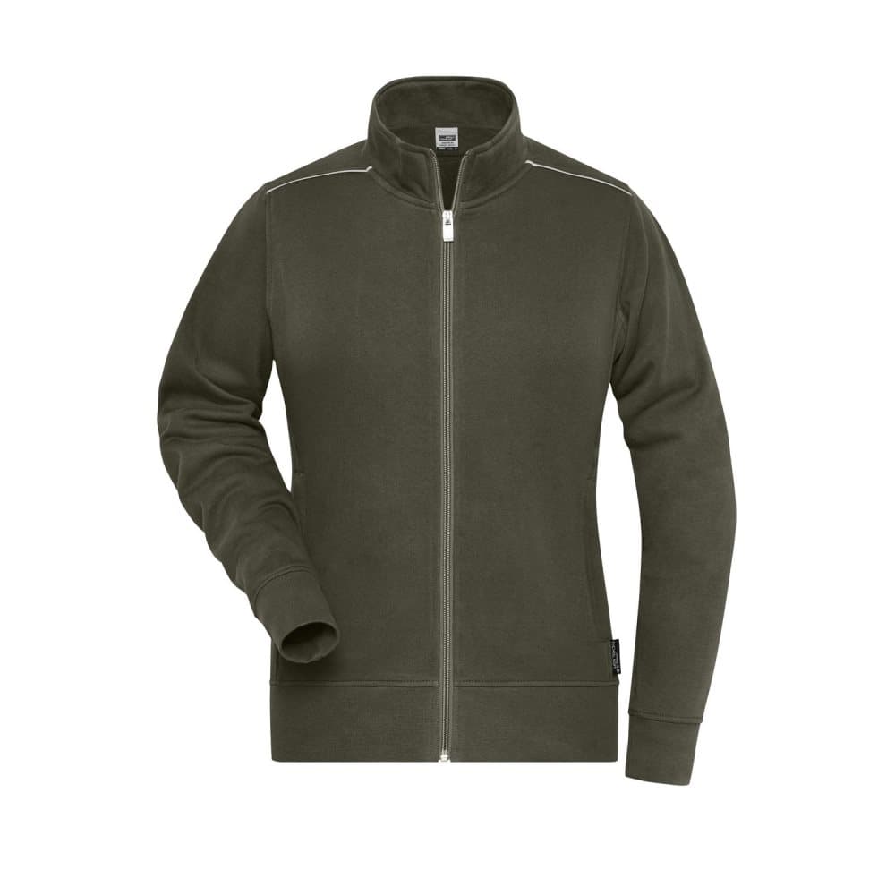James and Nicholson Womens/Ladies Workwear Sweat Jacket