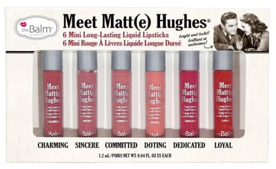 theBalm Meet Matte Hughes Set of 6 Mini Long-Lasting Liquid Lipsticks