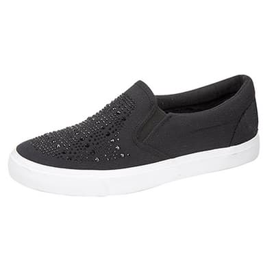 Dek Womens/Ladies Sparkle Vamp Twin Gusset Casual Shoes