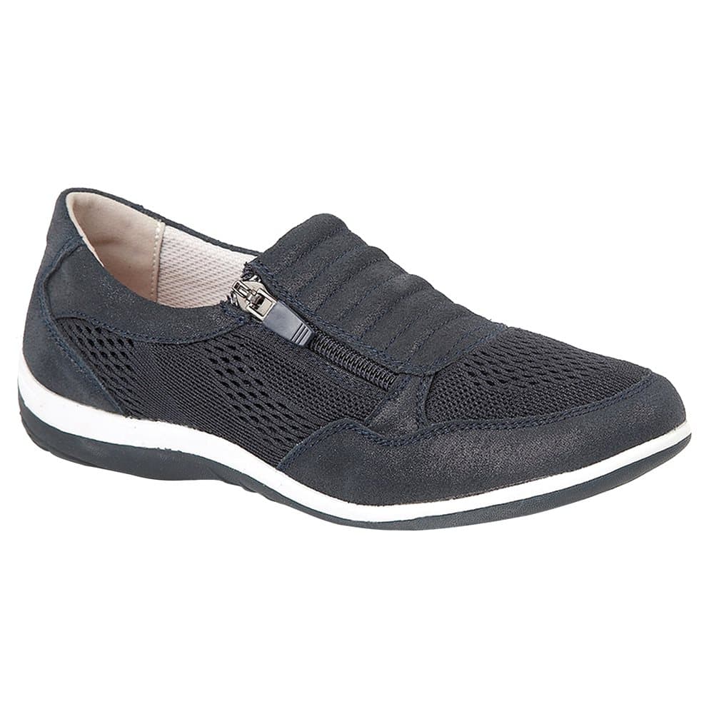 Boulevard Womens/Ladies Suede/Textile Shoes