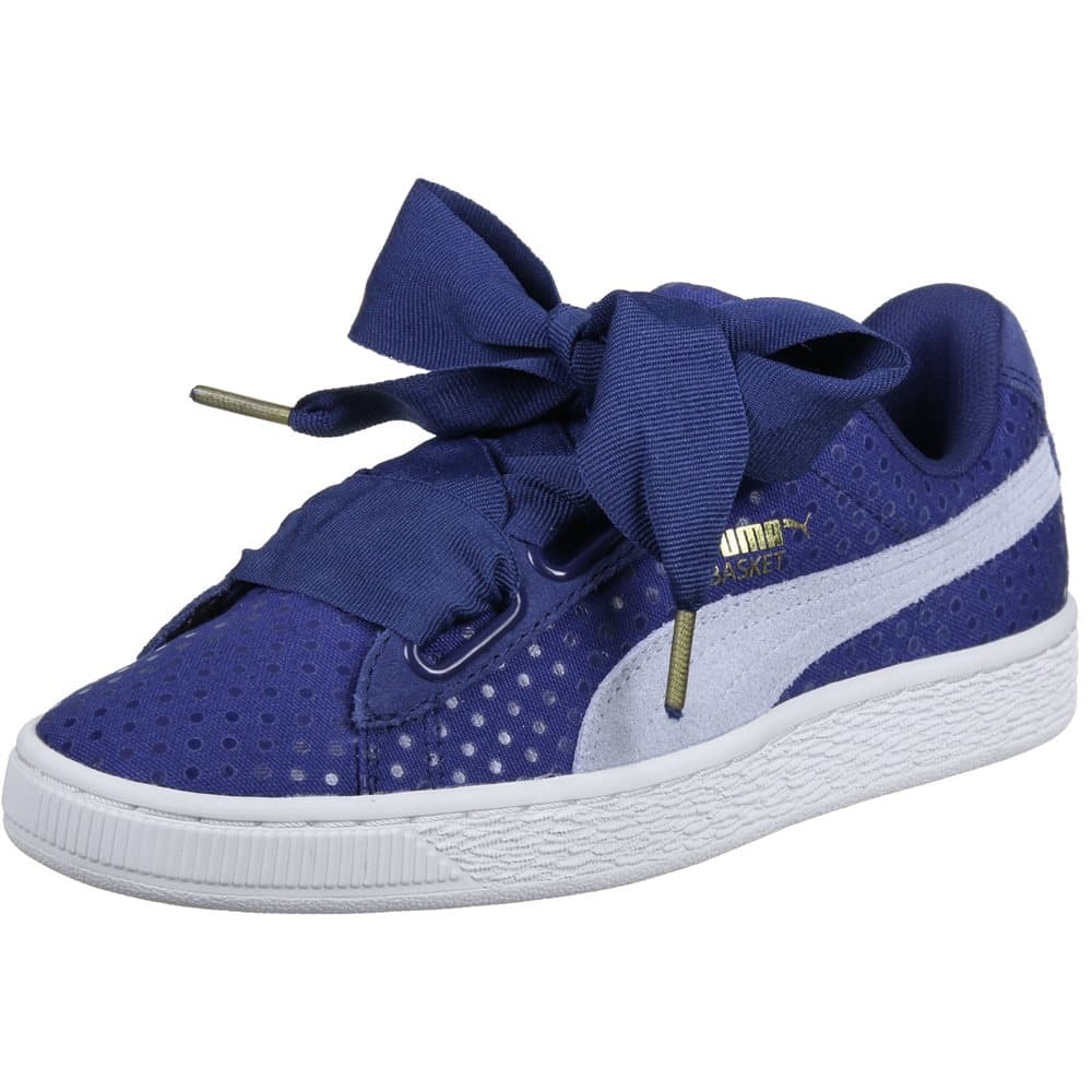 Puma Womens/Ladies Suede Basket Heart Denim Trainers