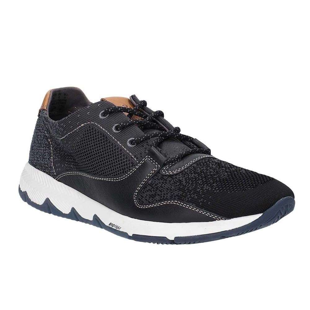 Hush Puppies Mens Field Knit Lace Up Trainer
