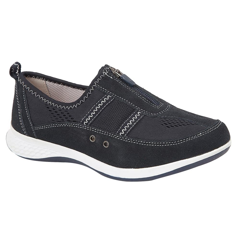 Boulevard Womens/Ladies Suede/Textile Shoes