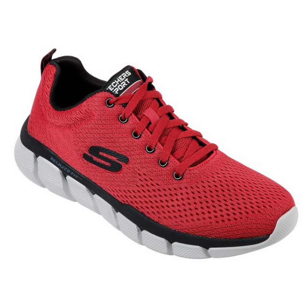 Skechers Mens Skech Flex 3.0 Verko Lace Up Trainer, RedBlack Skechers Mens Skech Flex 3.0 Verko Lace Up Trainer, RedBlack
