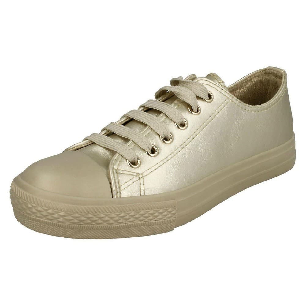 Spot On Womens/Ladies Lace Up Pumps