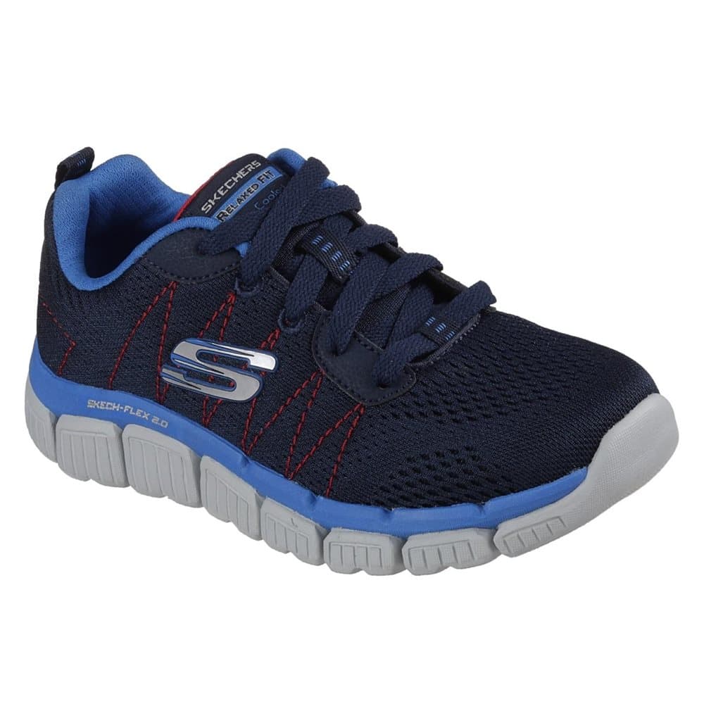 Skechers Childrens Boys Skech-Flex 2.0 Quick Pick Lace-Up Trainers