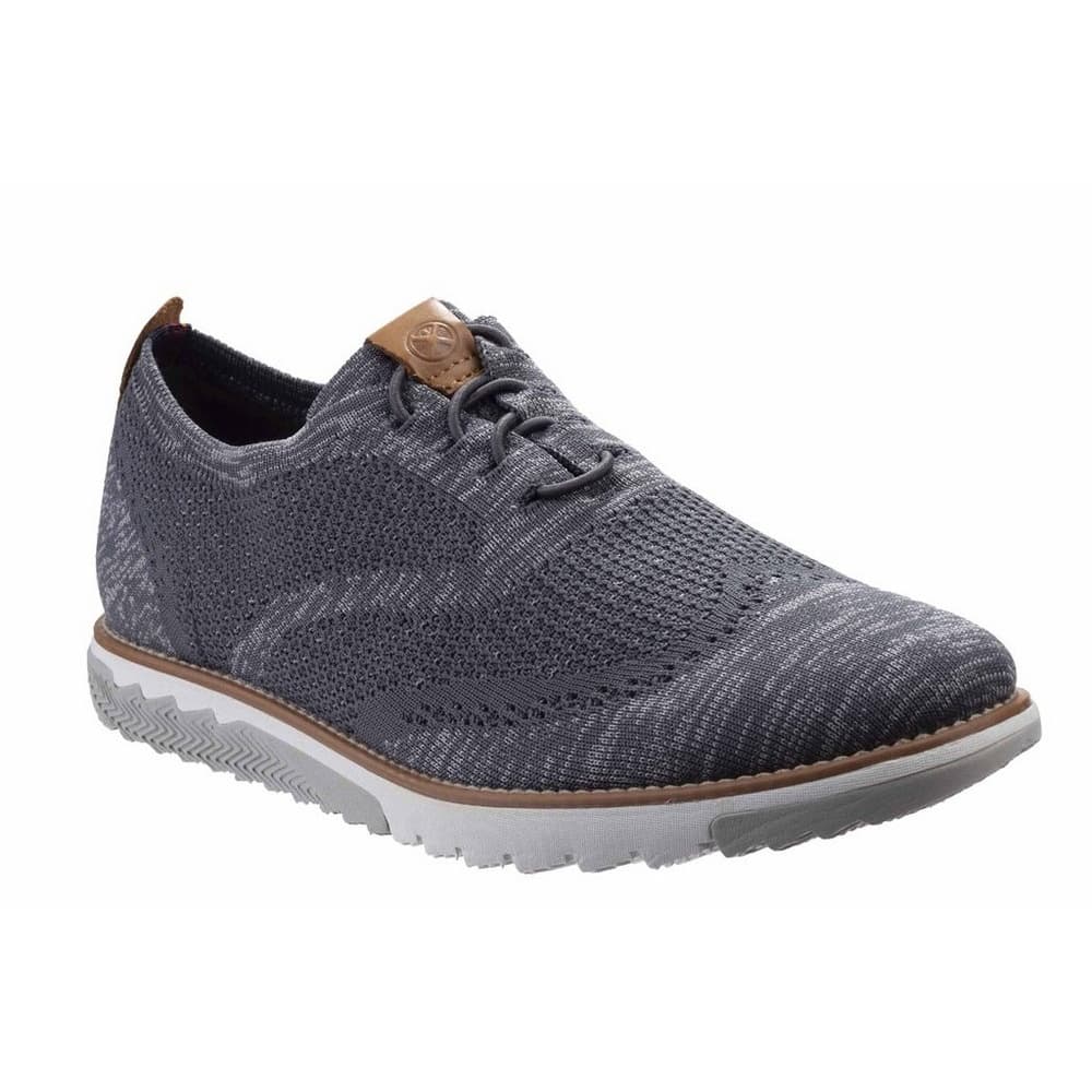 Hush Puppies Mens Expert Wingtip Bounce Plus Leather Tab Trainer