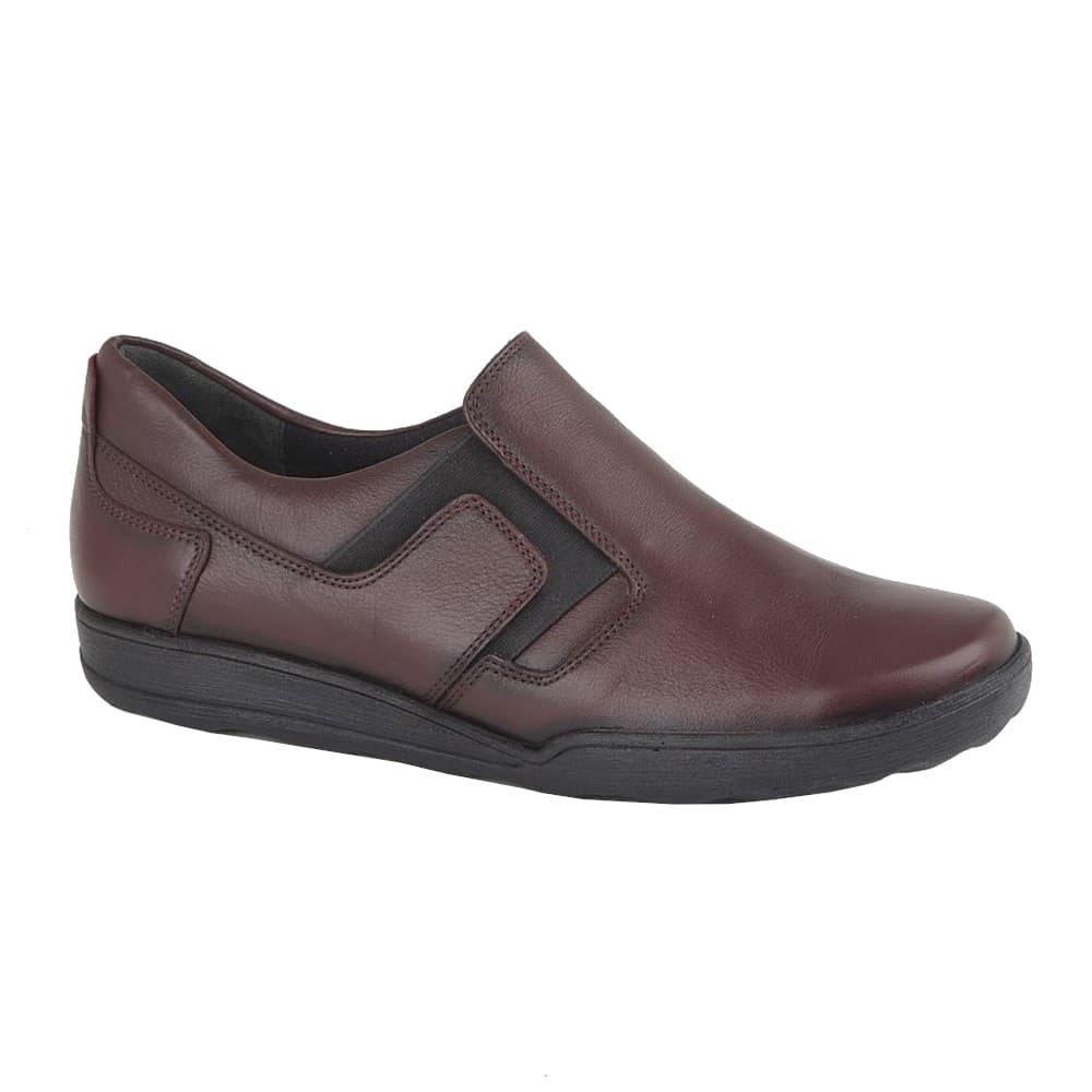 Mod Comfys Womens/Ladies Leather Twin Gusset Casual Shoe