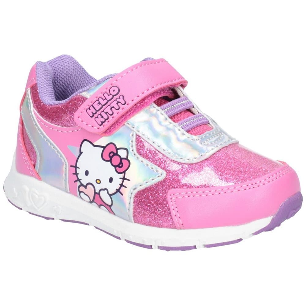 Leomil Hello Kitty Childrens Girls Touch Fastening Trainers