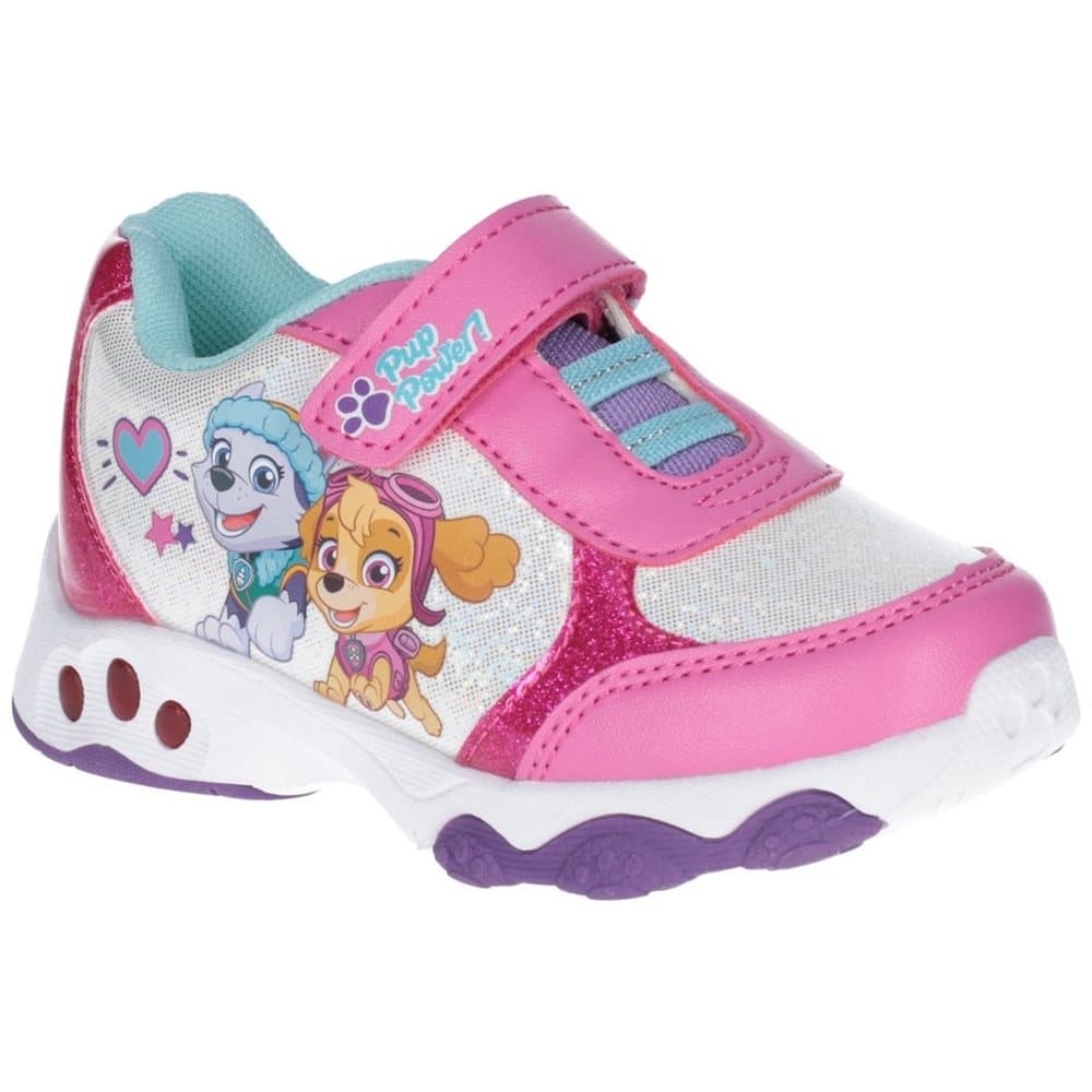 Leomil Paw Patrol Childrens Girls Skye And Everest Light Up Trainers