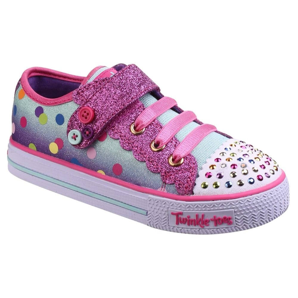 Skechers Childrens/Kids SK1068N Twinkle Toes Dazzle Dots Ombre Shoes