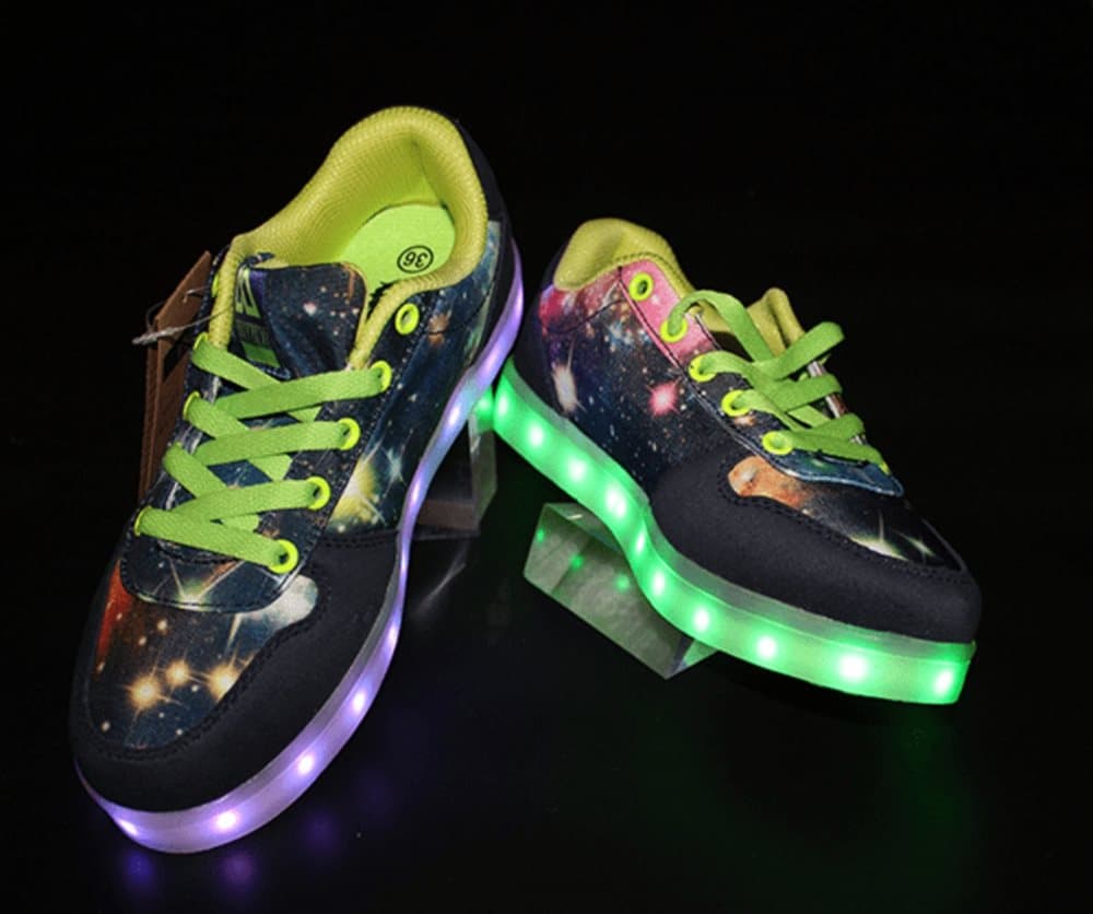 dPlaze LED sko barn/vuxna storlek 35-40 Blåa navy