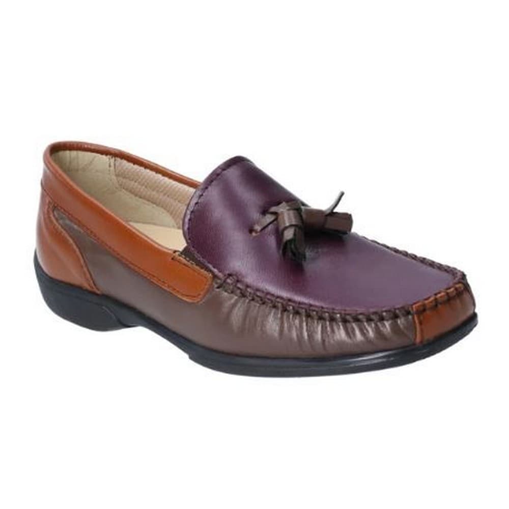 Cotswold Womens/Ladies Biddlestone Leather Slip On Loafer Shoe