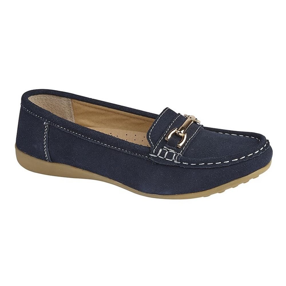 Boulevard Dam / Damer Gilt Bar Trim Casual Slip On Shoes