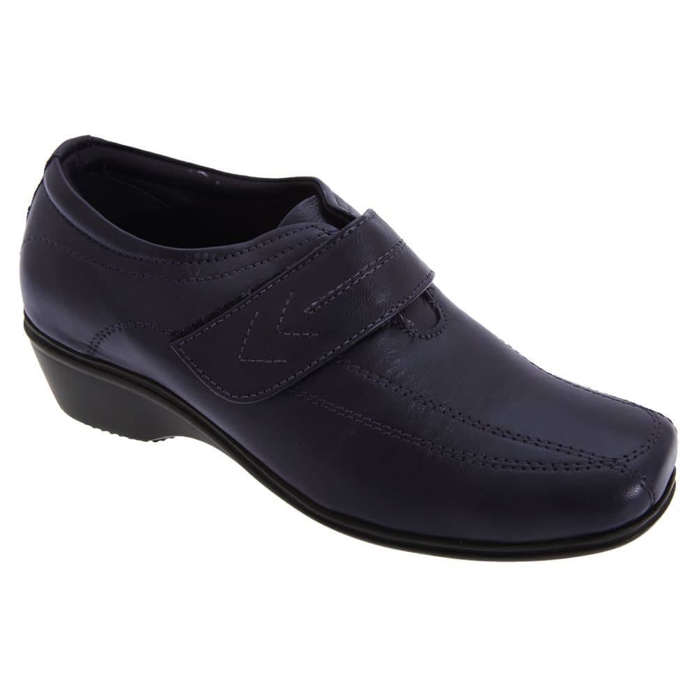 Mod Comfys Womens/Ladies Touch Fastening Softie Leather Casual Shoes