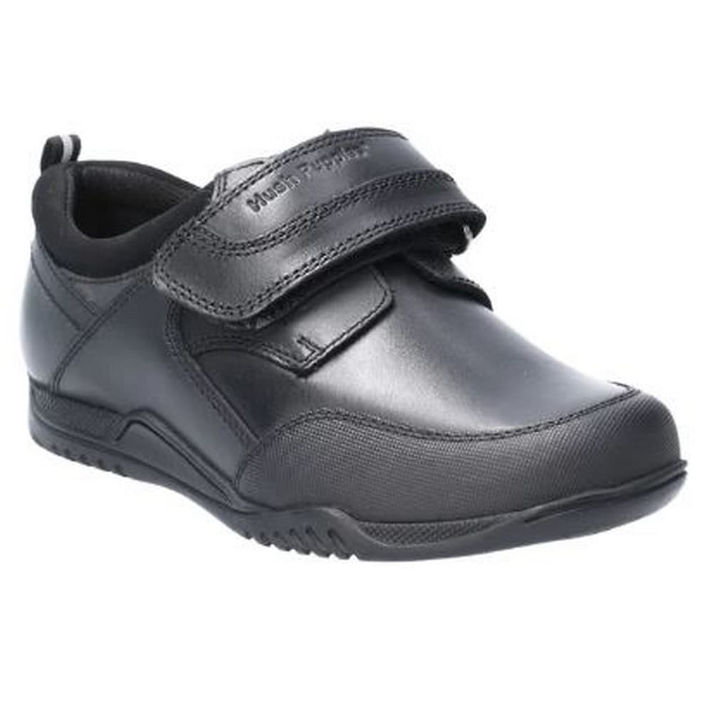 Hush Puppies Pojkar Noah Junior Touch Fastening Leather School Sko