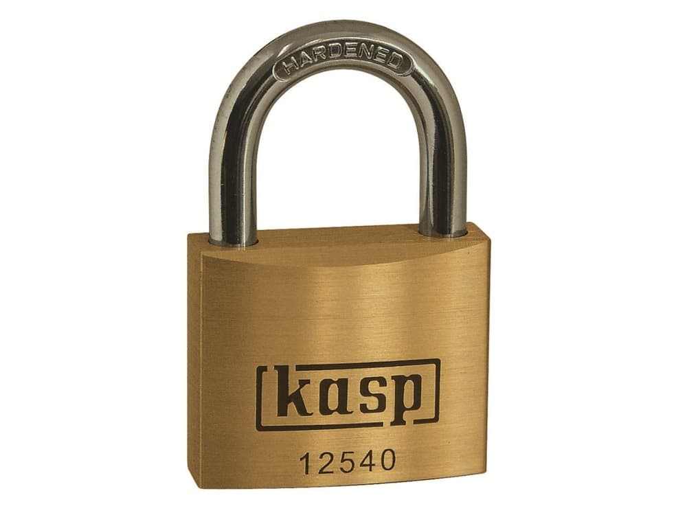 Kasp K12550A2 Hængelås 50 mm Gyldengul Nøglelås