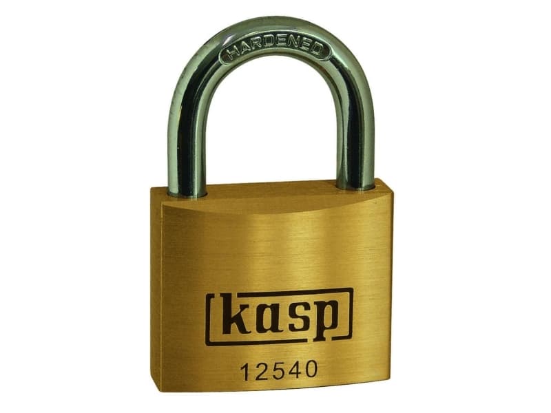 Kasp K12540A2 Hængelås 40 mm Gyldengul Nøglelås