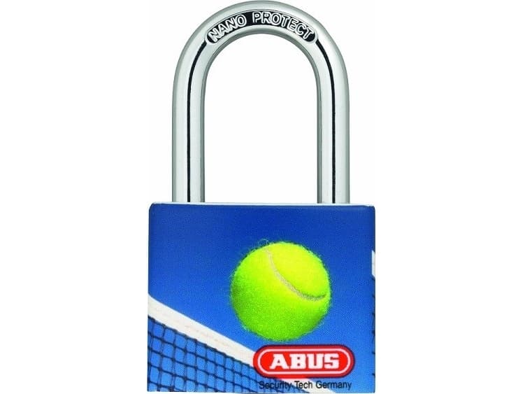 ABUS T65AL/40-TENNIS, Tradisjonell, Nøkkellås, Bruk flere nøkler, Flerfarget, Aluminium, Stål
