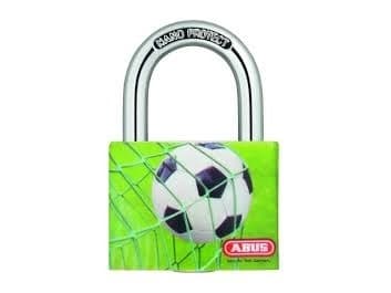 ABUS T65AL/40-FUSSBALL, Tradisjonell, Nøkkellås, Bruk flere nøkler, Flerfarget, Aluminium, Stål