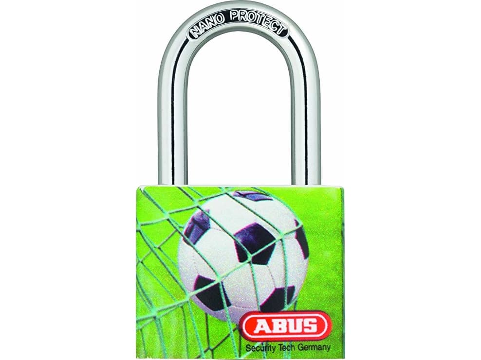 ABUS T65AL/30-FUSSBALL, Tradisjonell, Nøkkellås, Bruk flere nøkler, Aluminium, Stål, 3,3 cm