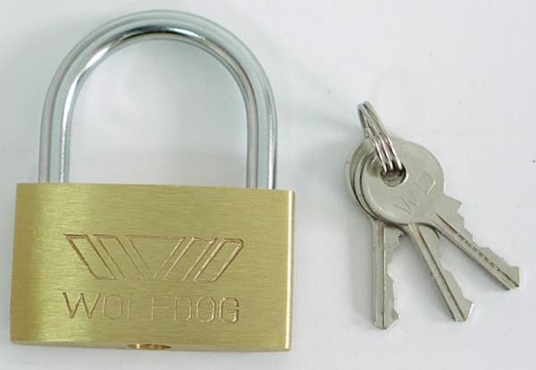 MEGA Brass padlock 63mm 3 keys - 24063