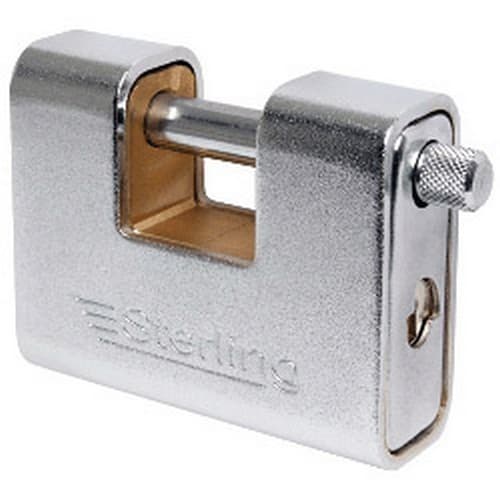 Sterling High Security Armoured Shackled Shutter Padlock